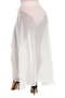 White Sheer Wrap Maxi Cover Up Skirt